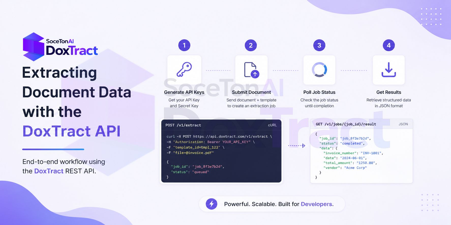Extracting Document Data with the DoxTract API